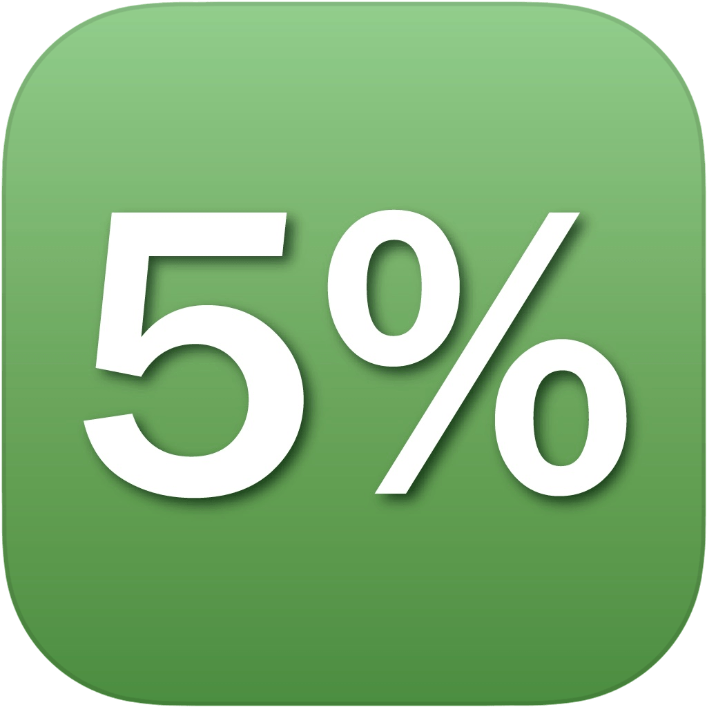 Max 5% kolhydrater icon